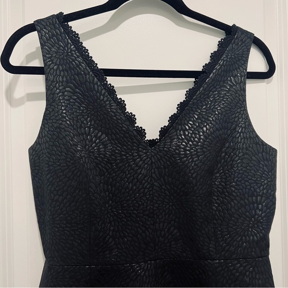 Draper James Maisy Jacquard Black Dress in Women's Size 6 - Picture 3 of 10